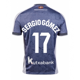 Billige Fotballdrakt Real Sociedad Sergio Gomez #17 Replika Bortedrakt 2025-26 Kortermet
